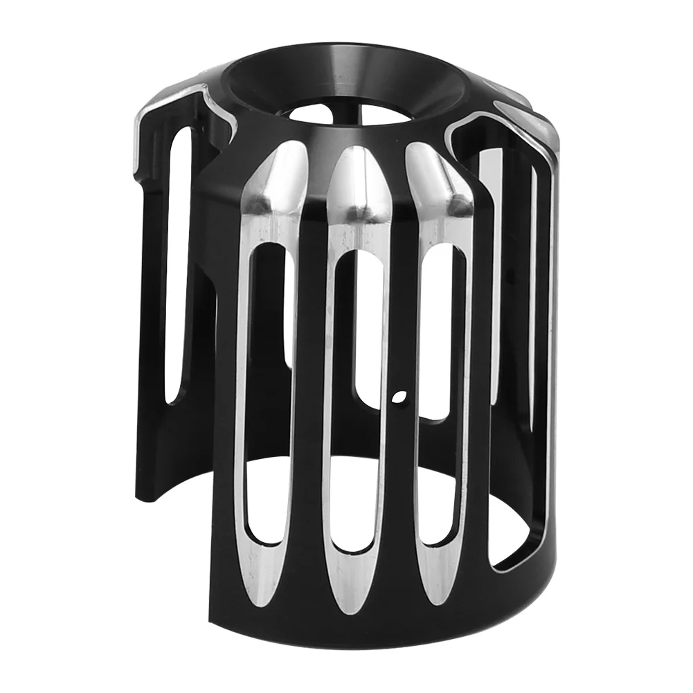 

Черная/хромированная алюминиевая крышка масляного фильтра мотоцикла, крышка масляной сетки, крышка для Harley Touring Sportster Iron Softail Dyna