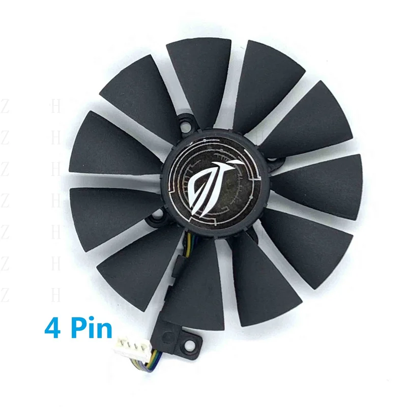 Вентилятор-кулер H для ASUS Strix GTX 1060 OC 1070 1080 GTX 1080Ti RX 480 T129215SU 87 мм (art.: 3920d159bc411) - 3920d159bc411