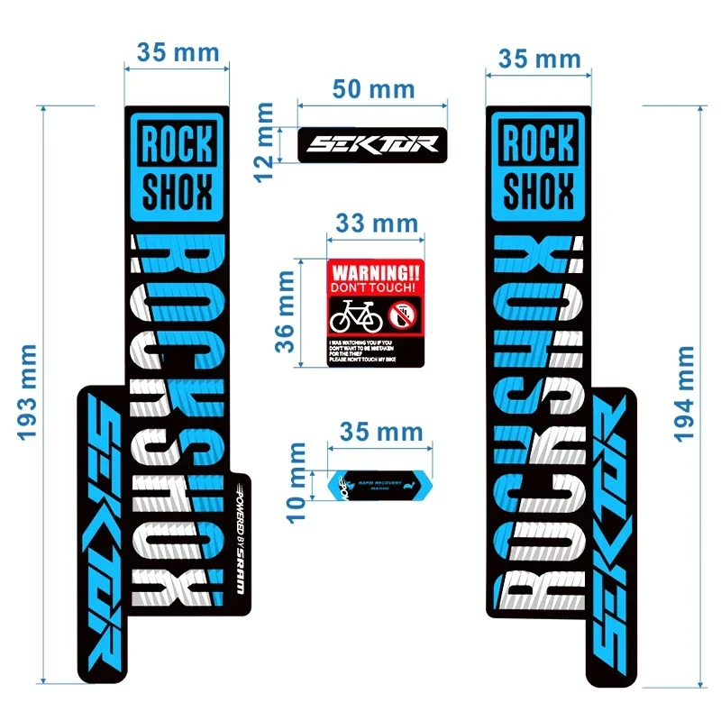 MTB дорожный велосипед велосипедная передняя вилка наклейка для 2018 ROCK SHOX SEKTOR