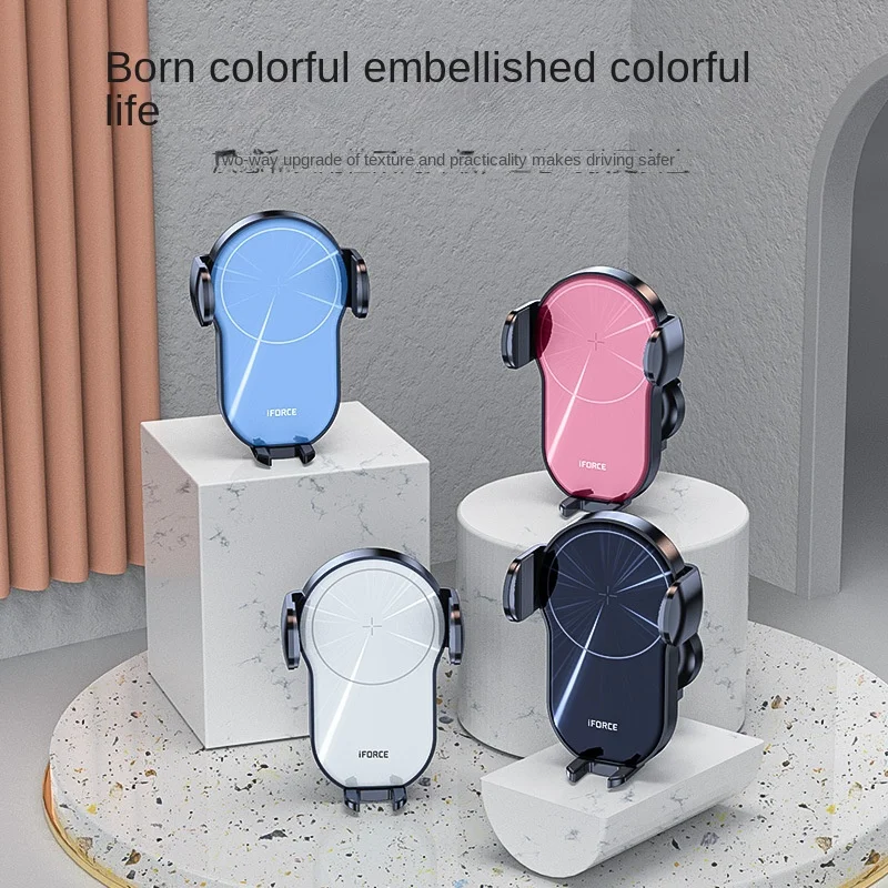 

2022 New Macaron Color 15W Fast Charging Magnetic Wireless Charger Car Navigation Car Phone Holder