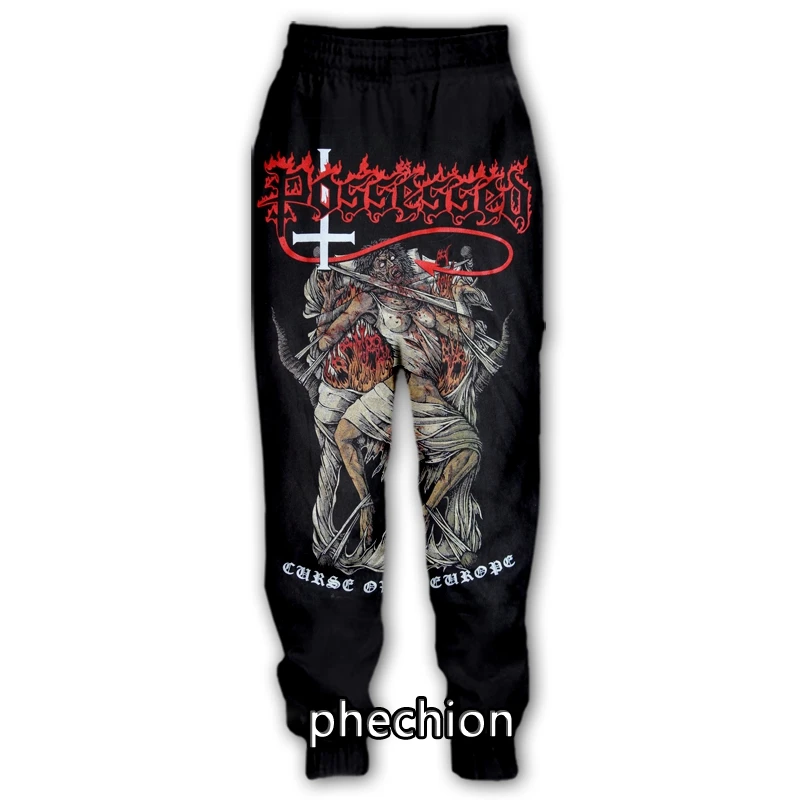 Новые модные мужские/женские брюки phechion в стиле рок-группы с 3D принтом