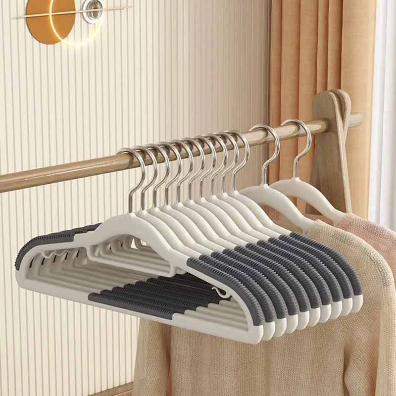 Многофункциональная нескользящая серая подвесная полка для хранения одежды