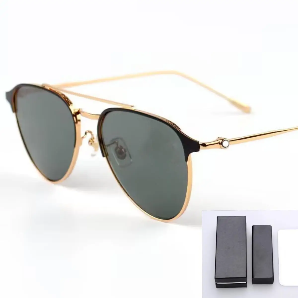 Brand Men and Women Retro Personality Sunglasses MB0190 Aviator Gorgeous Fashion Anti UV Fashion Sunglasses