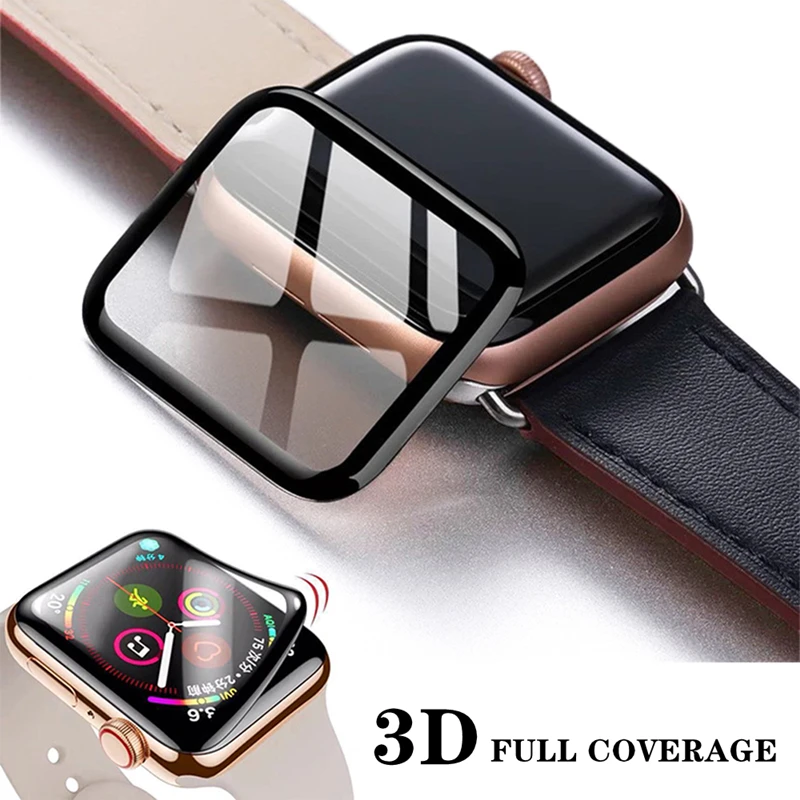

3D водонепроницаемая защита на весь экран для Apple Watch 6 SE 5 4 40 мм 44 мм, не закаленное мягкое стекло для iwatch серии 3 2 1 38 мм 42 мм