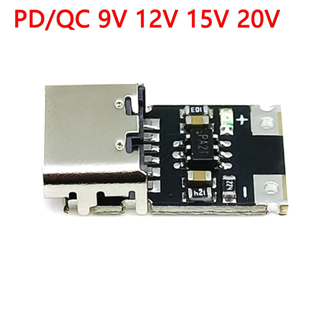 

Type-C PD AFC/FCP LDE decoy module PD 2 3.0 With lamp to DC trigger extension cable QC4 charger 9V 12V 15V 20V charge connector