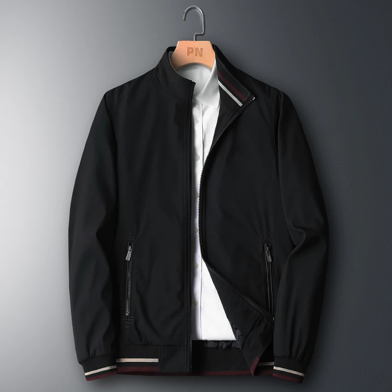 Ветровка мужская с воротником-стойкой модная повседневная куртка тонкий