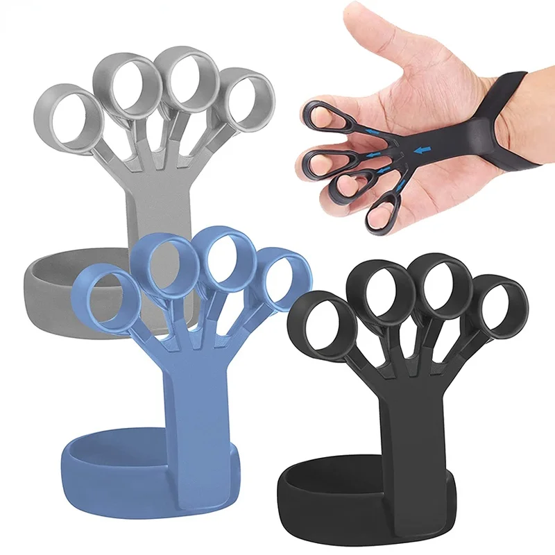 

Finger Exercise Stretcher Silicone Grip DeviceArthritis Hand Grip Trainer Strengthener Rehabilitation Training To Relieve Pain