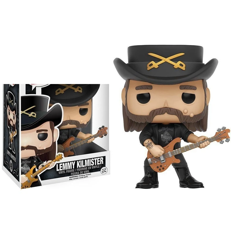 Кукла funko pop Rock Motorhead Gold Lemmy kilмистер 49 # ПВХ ограниченная кукла виниловые фигурки