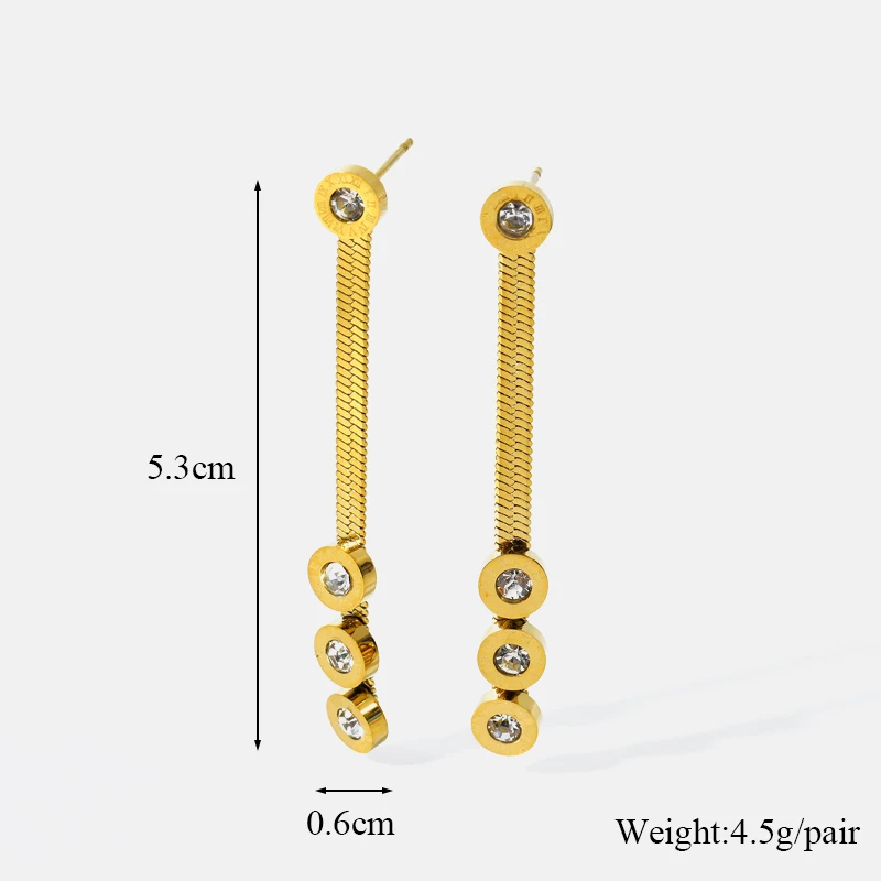 EILIECK 316L нержавеющая сталь римские цифры циркон ожерелье браслет серьги для