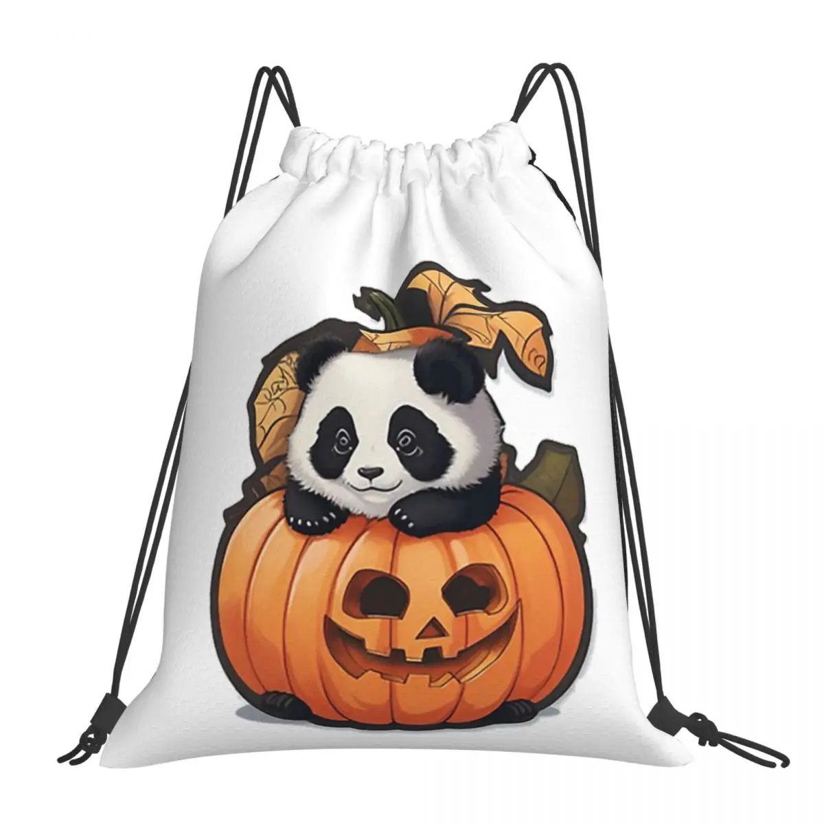 

Хэллоуин панда жуткая и жуткая панда Медведь Рюкзаки повседневные Портативные Сумки на шнурке с кулиской в комплекте Карманные женские сумки