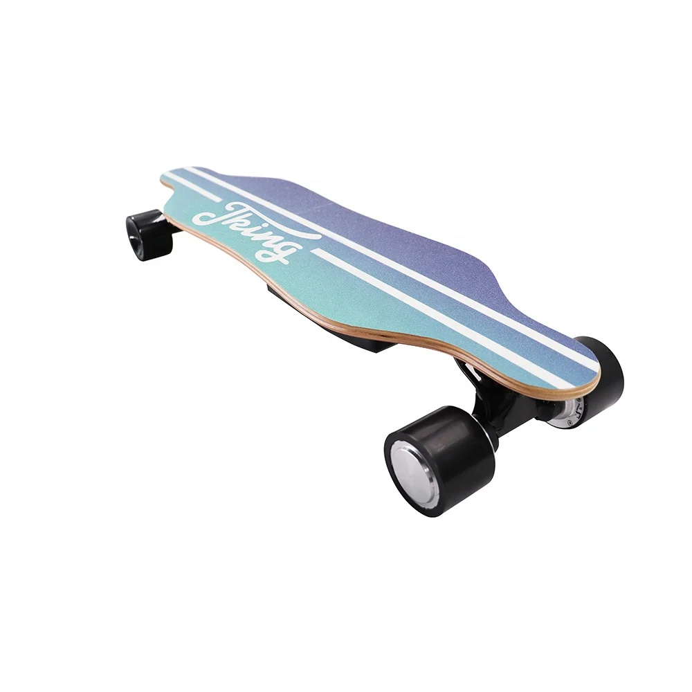 

profession customized 7 plys maple skate board decks dual hub motor 70mm PU wheel longboard mini electric skateboard