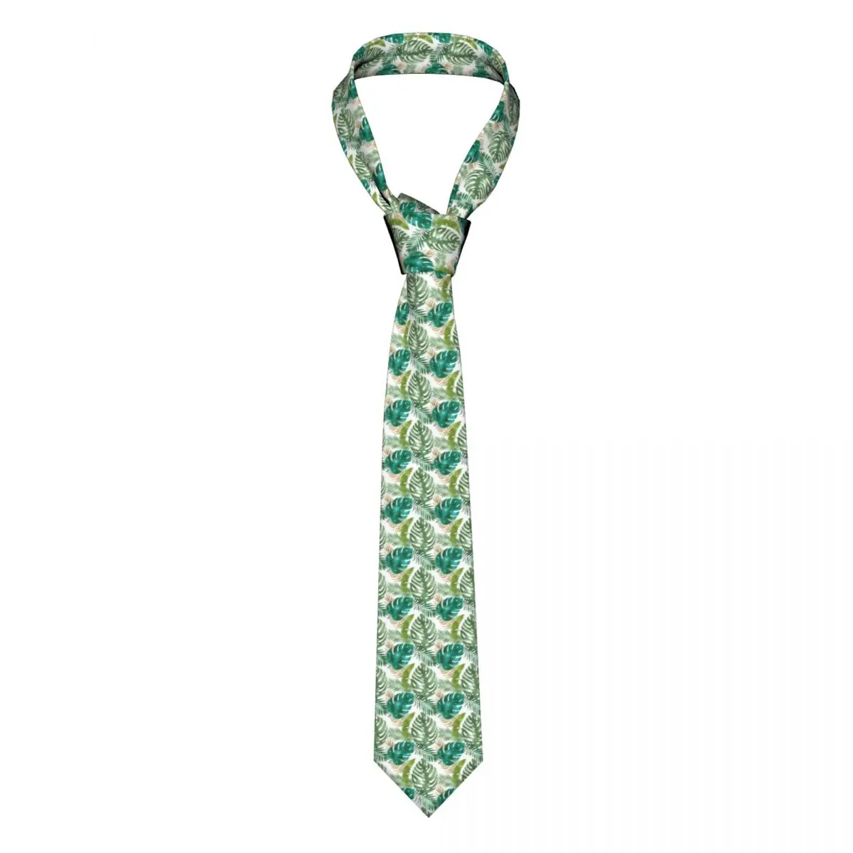 

Variety Metallic Colors Tie Green Palm Leaf 8CM Pattern Neck Ties Gift Formal Man Shirt Cravat