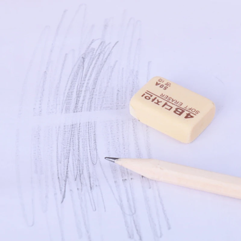 5 шт. мягкие резиновые ластики-карандаши для рисования |
