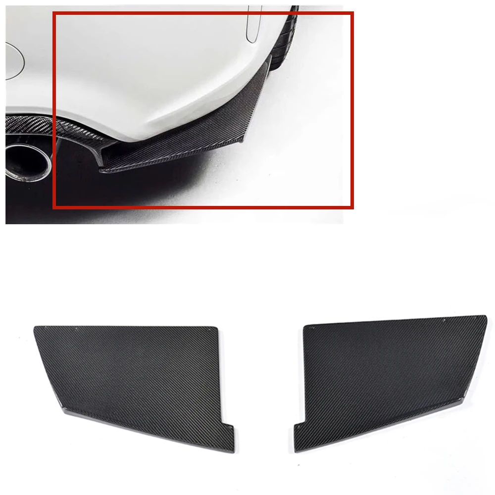 

Rear Bumper Side Spoiler Cover For BMW F87 M2 2016-2018 MTC Style Carbon Fiber Car Boot Diffuser Splitter Lip Trim Guard Plate