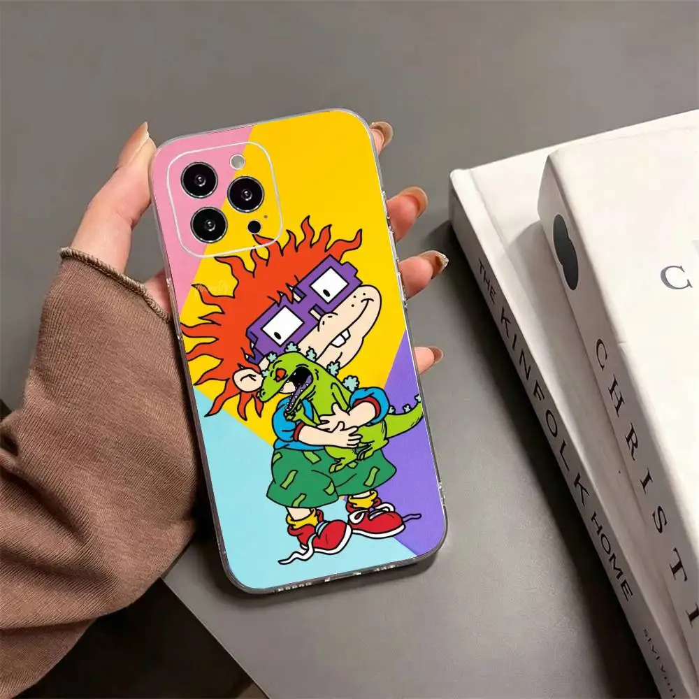 Фото Чехол для телефона Rugrats-S Cartoon-N из мягкого силикона для iPhone 17 16 15 14 13 12 11 Pro MAX Plus X. №3