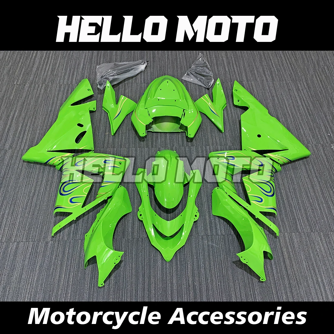 

New ABS Injection Molding Fairings Kits Fit For ZX-10R ZX10R 2004 2005 Bodywork Set Motorcycle Accessories