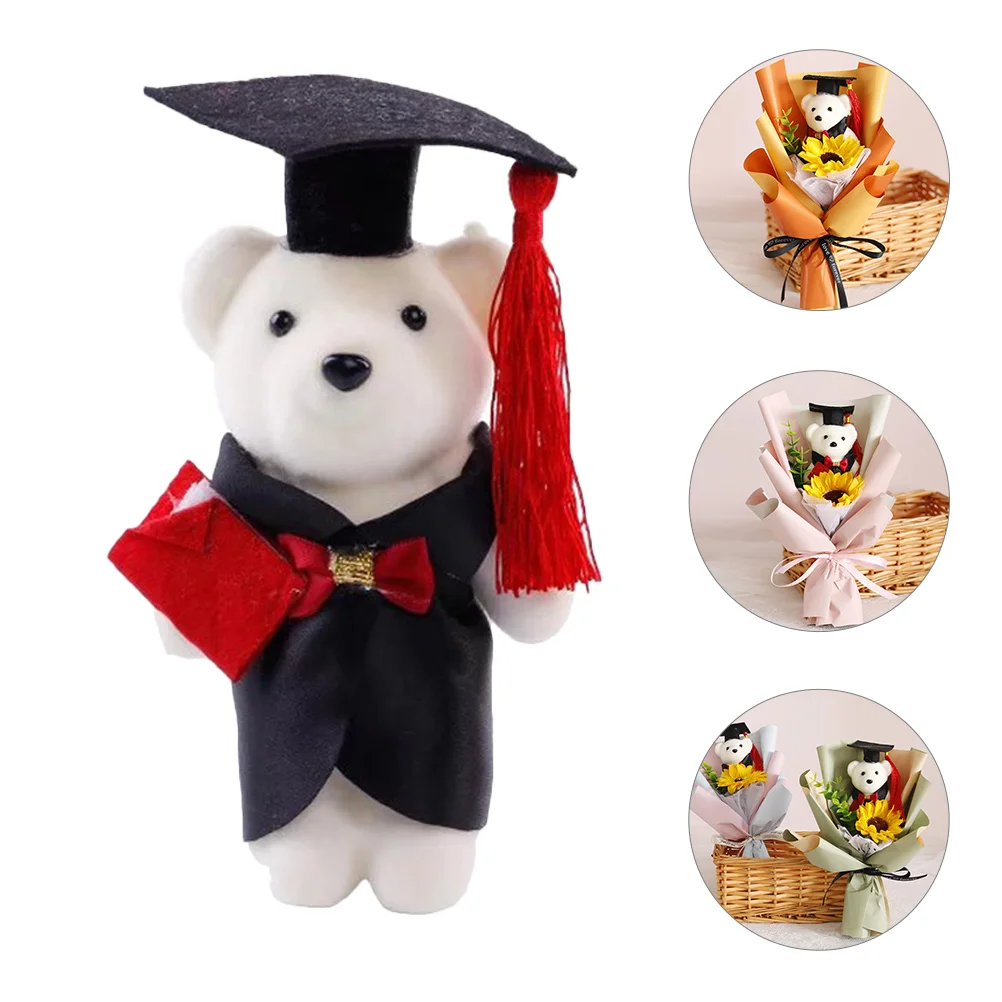 

Graduation Dr Bear Stuffed Flower Bouquet Decorations Gifts Her 2023 Him Mini Bears