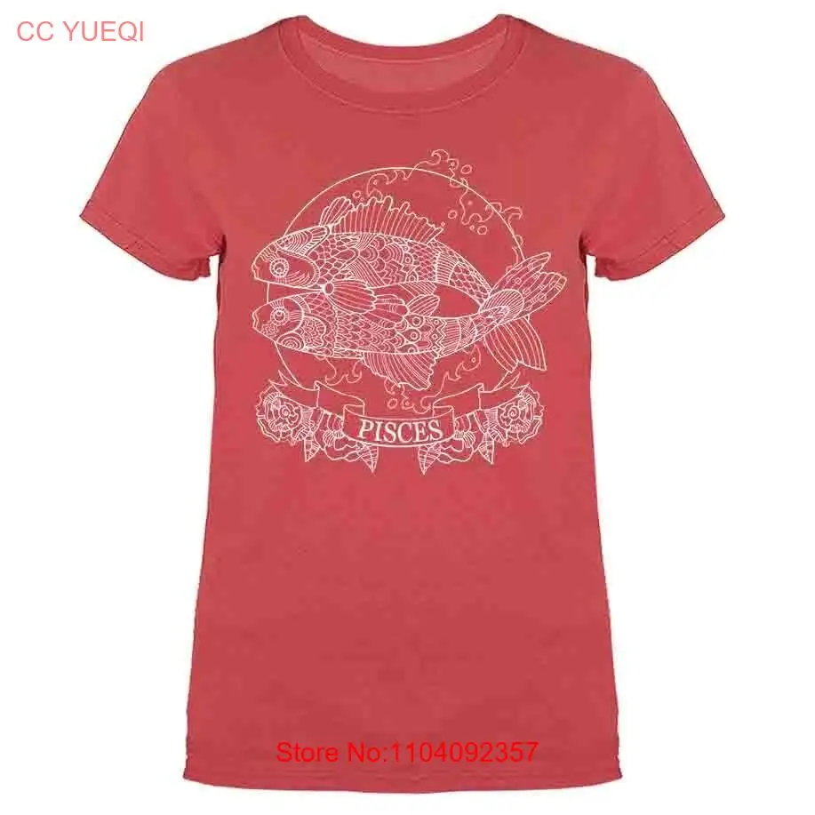 Женская футболка со знаком зодиака Рыбы гороскоп астрологическая графика