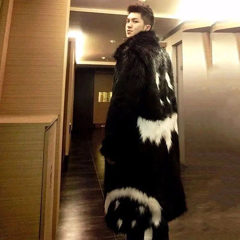 Мужская зимняя куртка из искусственного меха