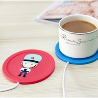 usb warmer gadget cartoon silicone thin cup pad coffee tea drink usb heater tray mug pad nice gift