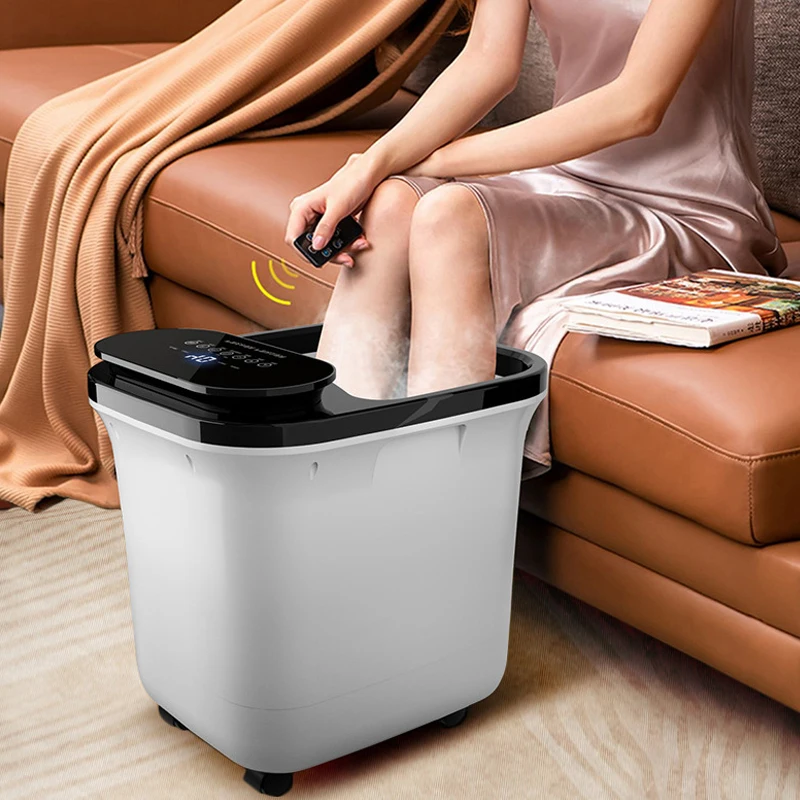 

manufacturer good price foot spa bath massager with heat bubbles foot massage machine for feet stress relief