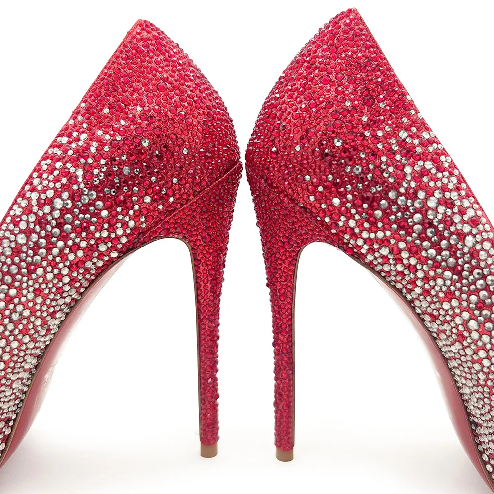 

Spring Summer Pumps Ladies Luxury Fashion Banquet Jewel Neon Shoes For Women Shoes Women's Sandals Sheepskin Sexy Party Wedding