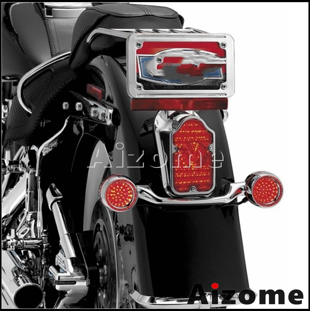 Универсальный мотоцикл Ретро Надгробие Заднее крыло Задний фонарь Тормозной