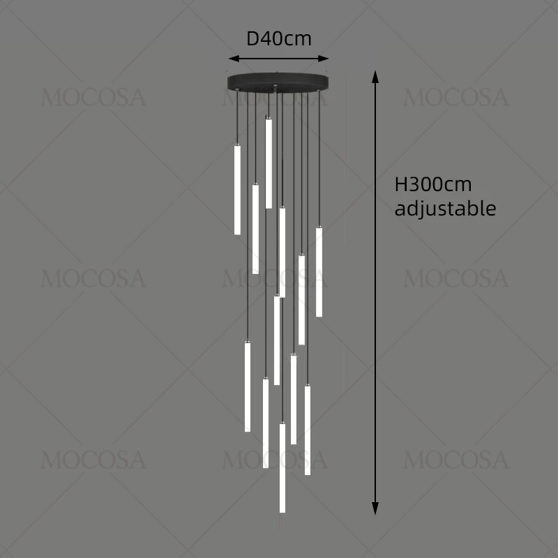 

Подвесные светильники MOCOSA для лестницы 3 штуки