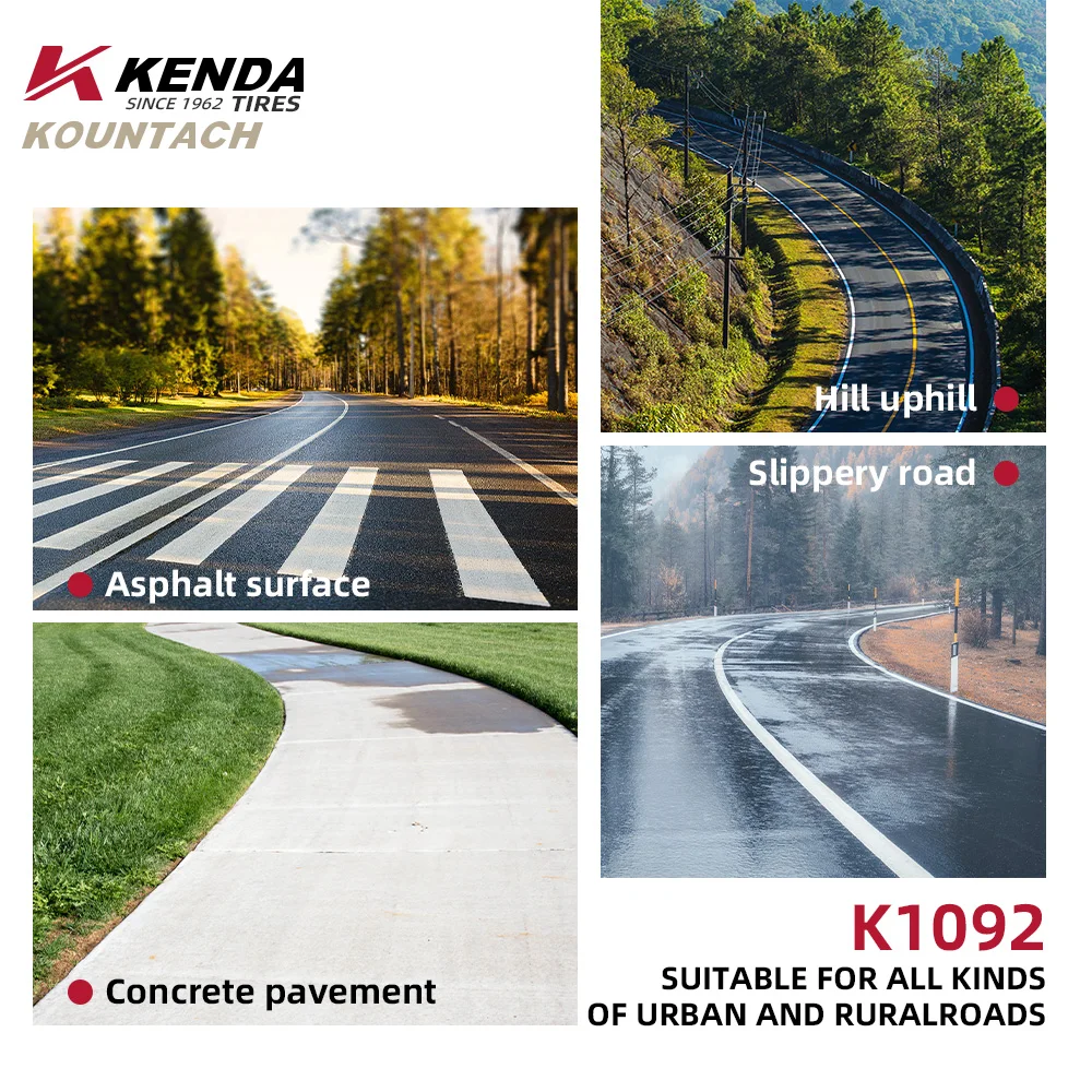 Фото Kenda K1092 Устойчивая к проколам велосипедная шина с краем кожи Легкая 700x25/28c Kountach Elite Складная дорожная велосипедная внешняя шина №4
