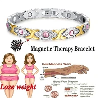 2022 fashion 4 colors weight loss energy magnet jewelry slimming bracelet balance twist magnetic therapy bracelet healthcare