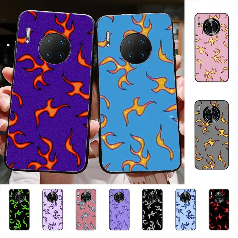 

Aesthetic Flame Phone Case for Huawei Mate 20 10 9 40 30 lite pro X Nova 2 3i 7se