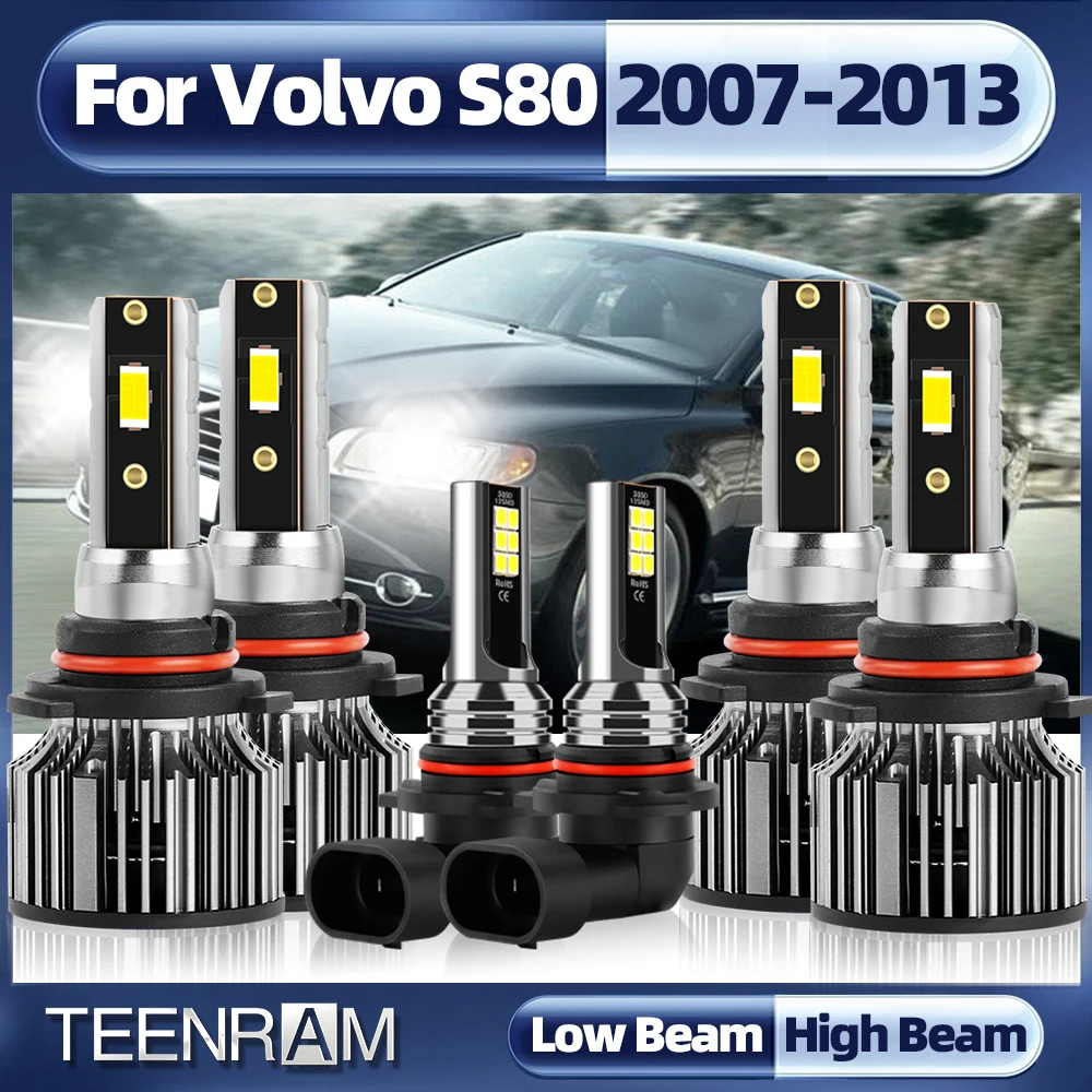 

20000LM 120W H7 LED Canbus Car Headlights Bulbs H11 LED 6000K 3570 CSP Chip With Fan Auto Fog Lamp For Volvo S80 2007-2013