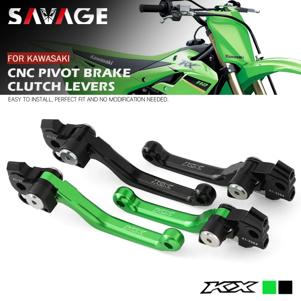 2022 для KAWASAKI KX 250 450 KX250 KX250X KX450 KX450SR KX450X 2019-2021 ЧПУ Рычаги поворотного тормоза и