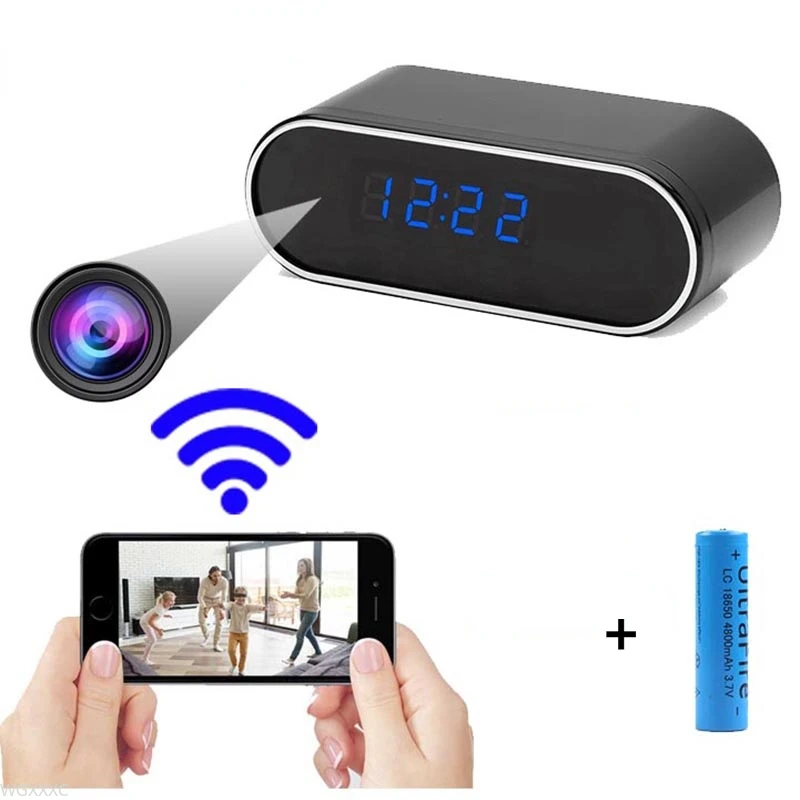 

WIFI Clock Camera Secret Alarm P2P Surveillance Camcorder Night Vision Remote Monitor micro ip Cam Suport Hidden tf card