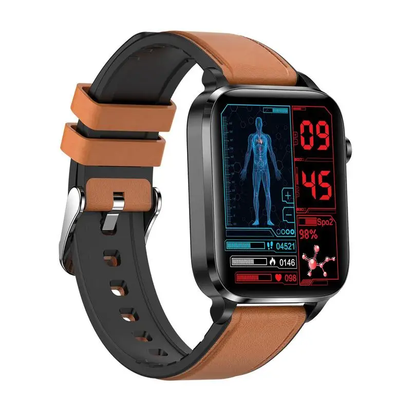

Умные часы с монитором уровня глюкозы в крови, мужские водонепроницаемые спортивные умные часы с отслеживанием кровяного давления, IP68