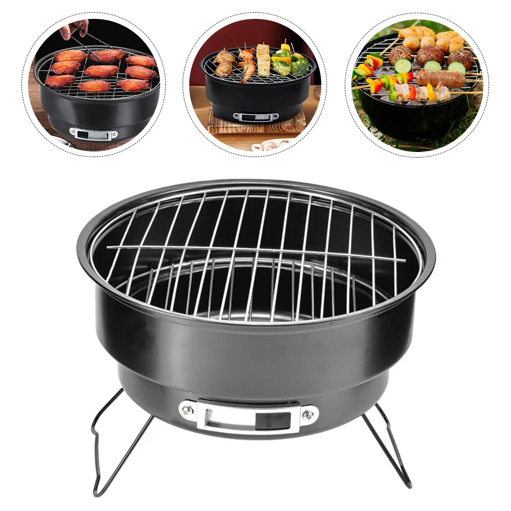 

Grill Charcoal Bbq Stove Portable Barbecue Camping Rack Outdoor Cooker Basket Burner Steel Small Grills Stainless Burning Wood