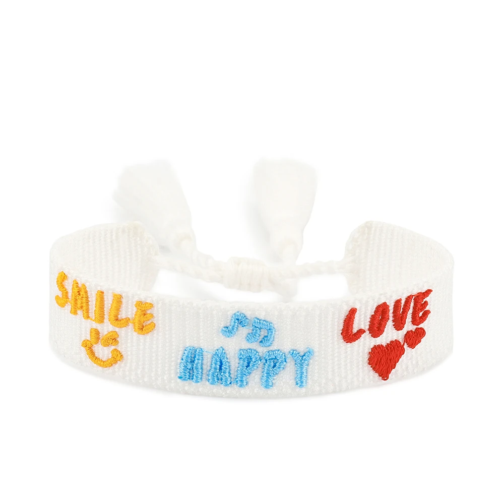 

BESTIES Woven Bracelet Gift For Best Friends Stackable Jewelry