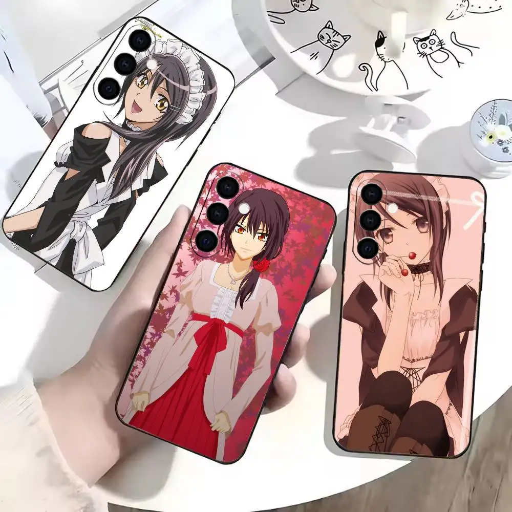 Фото Чехол для телефона Maid Sama Misaki Ayuzawa для Samsung Galaxy A73, A72, A71, A70, A53, A52, A51, другие модели, мягкий черный чехол №1