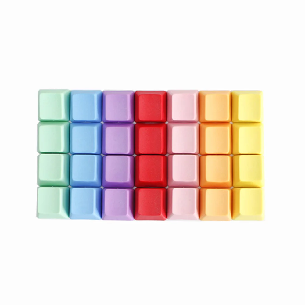 OEM Profile PBT Keycaps Mechanical Keyboard Mixded Color Blank Keycaps Custom Gamer Mx Switch No Engraved Key Cap