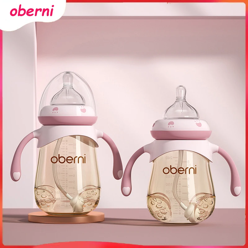 

Большая бутылка для детского ппсу Oberni 240 мл/300 мл + соска, можно использовать от 6 месяцев до 3 лет