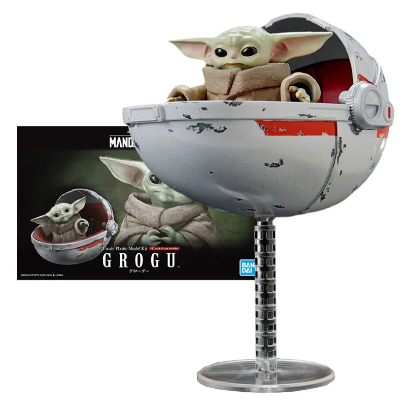 

Bandai Genuine Figure Star Wars The Mandalorian Model Kit Anime Figures Grogu Collection Model Action Figure Children Toys Gifts