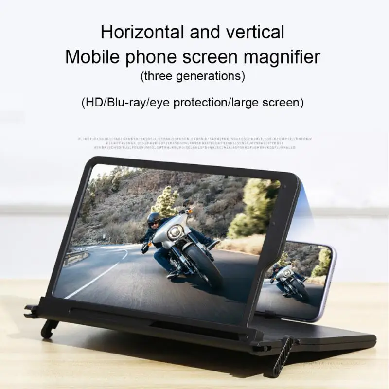 

High Quality Mobile Phone Screen Magnifier Elegant Stylish Portable Magnifying Cellphone Holde Transparent Ultra-clear Bracket