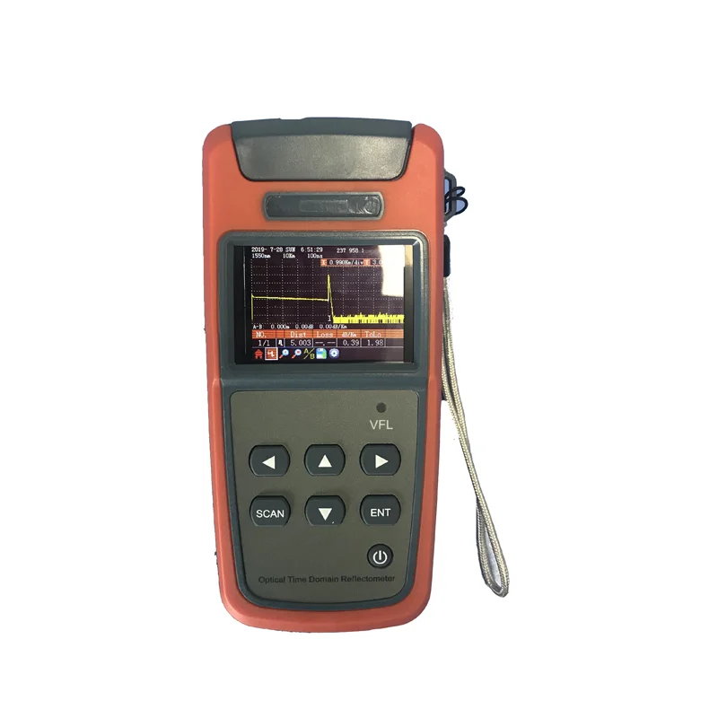 Mini 60KM Fiber Optic OTDR Optical Fiber Reflectometer Built In VFL with FC SC 1550nm Single Mode Free Shipping