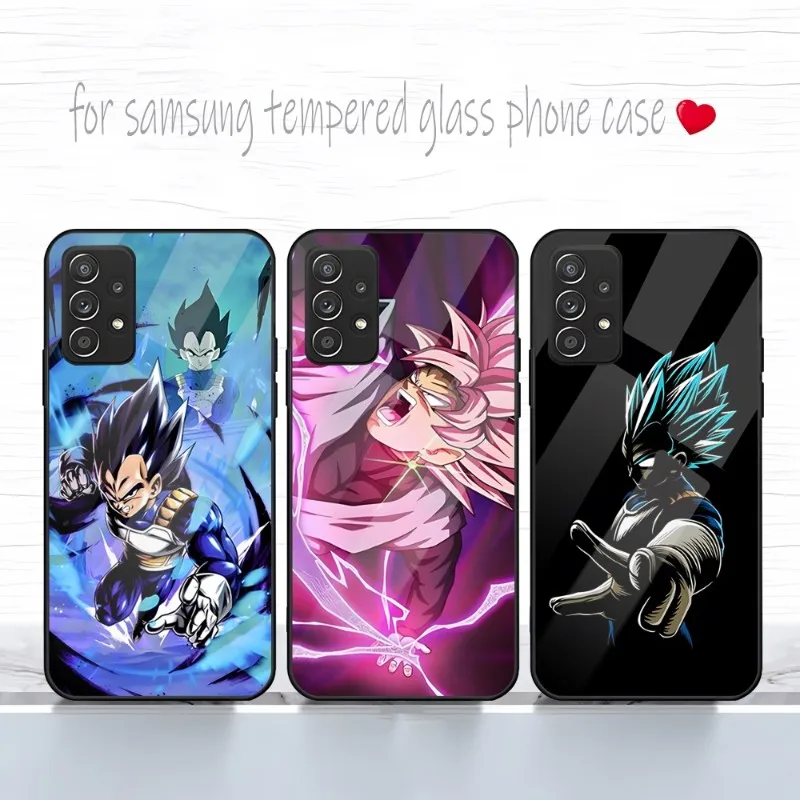 

Vegeta Dragon Ball Phone Case Tempered Glass For Samsung S20 S21 S22 S30 Pro Ultra Plus S7Edge S8 S9 S10E Plus Funda Cover