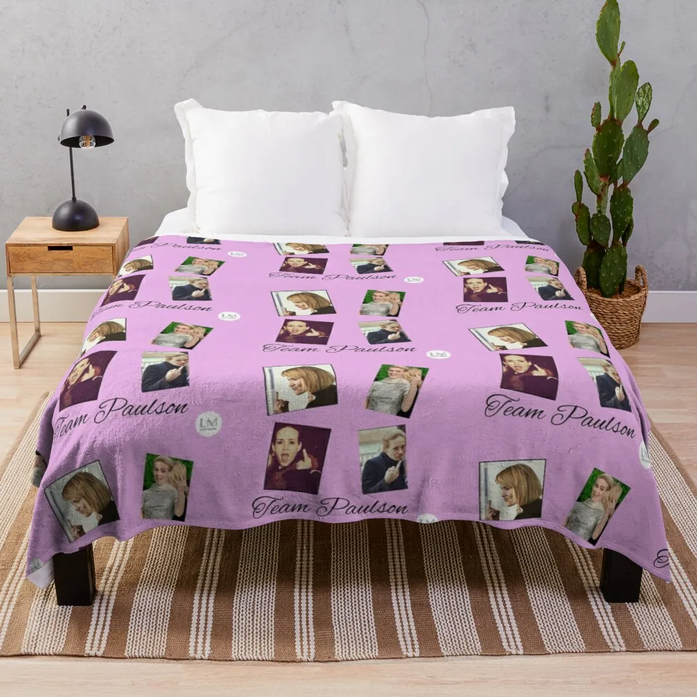 

Team Paulson Throw Blanket extra large throw blanket fuzzy blanket multi-purpose