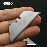 10pc folding trapezoid cutting blade art carpet cutter replaceable utility special electrician knife t blade