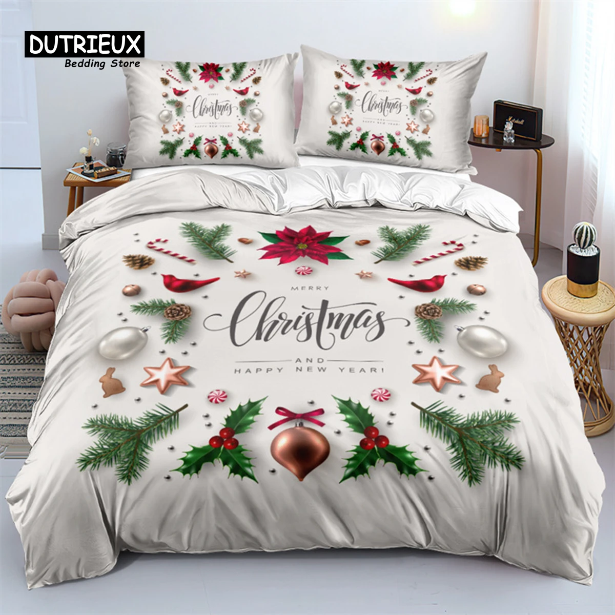 

Комплект постельного белья DUTRIEUX 3D print из полиэстера/хлопка