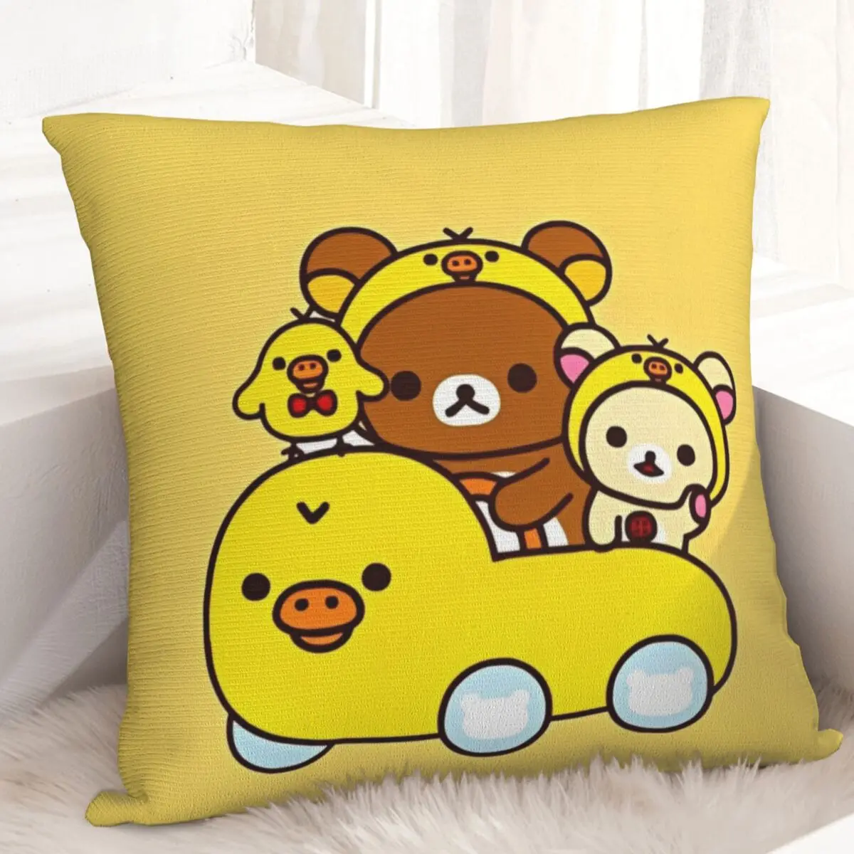 Rilakkuma Korilakkuma Bear наволочка квадратный дизайн рождественские наволочки для дивана