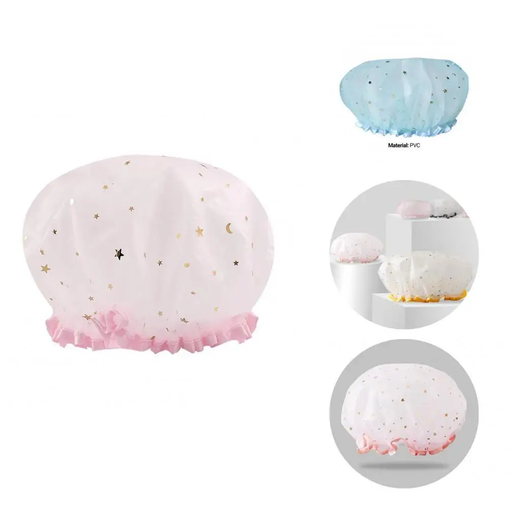 

Flexible PVC Women Hair Care Shower Cap for SPA Kids Shower Hat Flexible PVC Women Hair Care Shower Cap for SPA