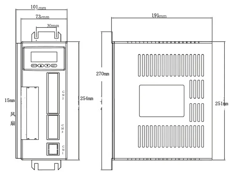 Серводвигатель переменного тока 180ST-M35015 380 В 35 нм 1500 об/мин кВт в